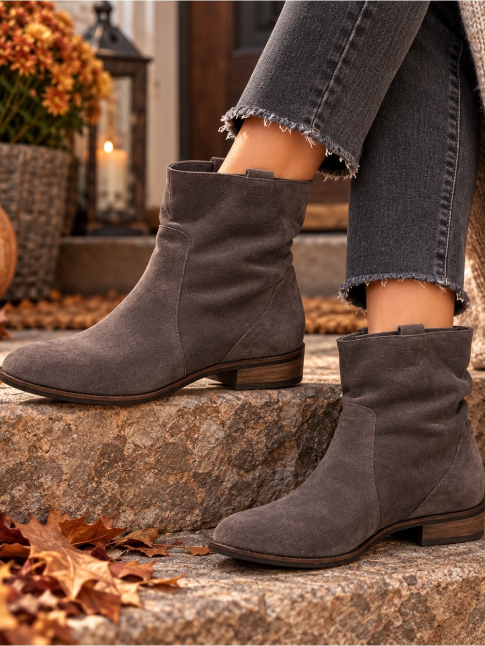 Seychelles Wisdom Charcoal Suede Ankle Bootie Size 11
